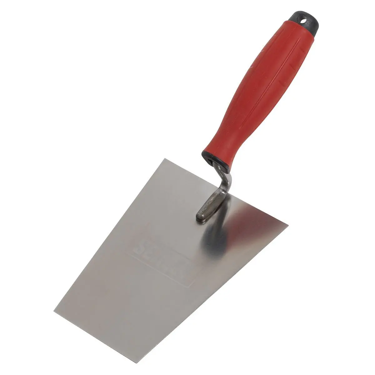 Sealey Stainless Steel Masonry Trowel - Rubber Handle - 160mm - Image 2