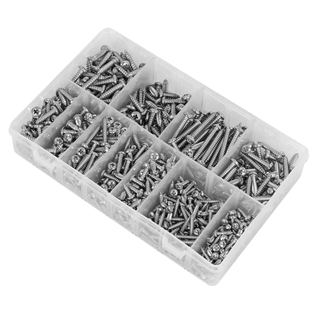 Sealey Stainless Steel Self-Tapping Screw Assortment 700pc - Image 2