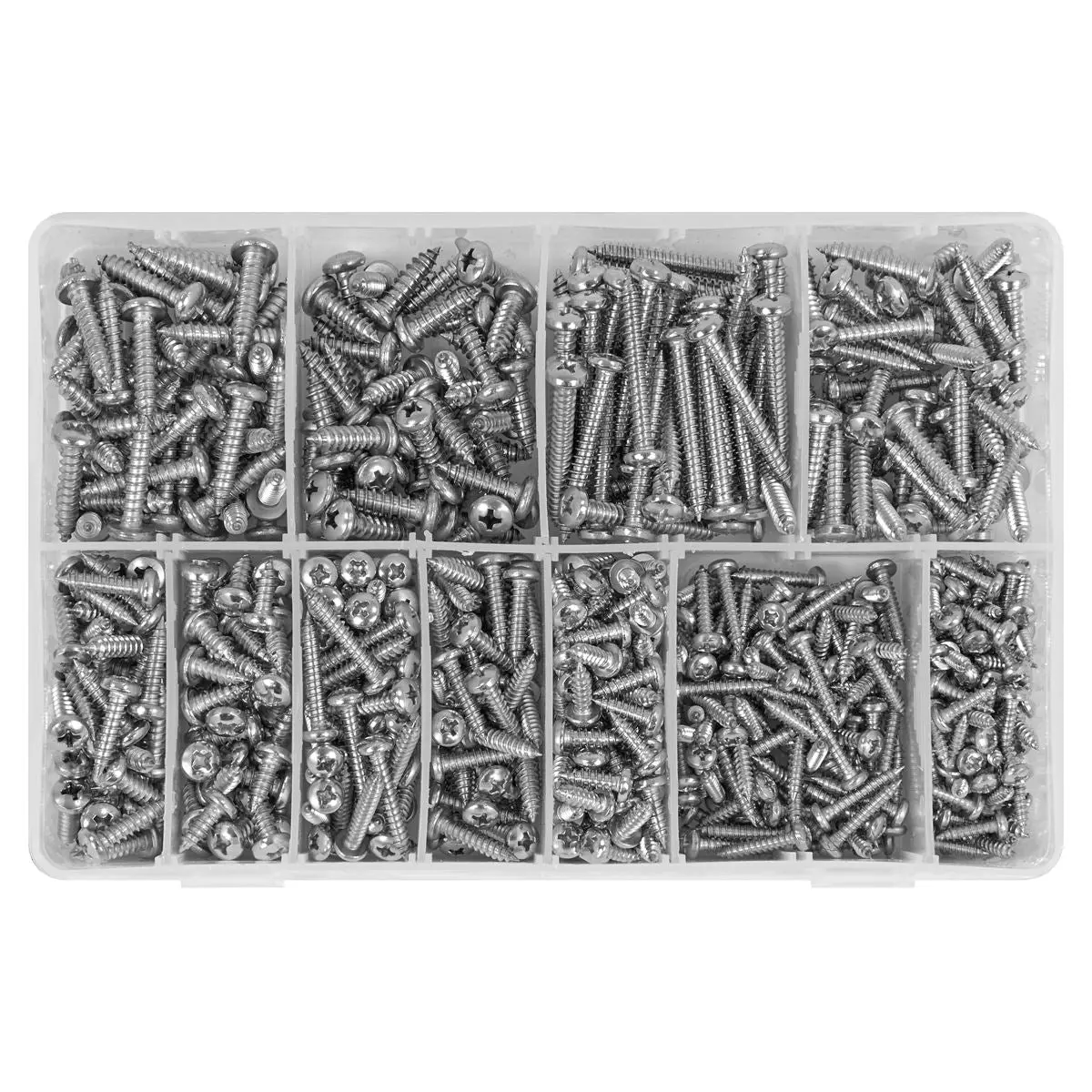 Sealey Stainless Steel Self-Tapping Screw Assortment 700pc - Image 4