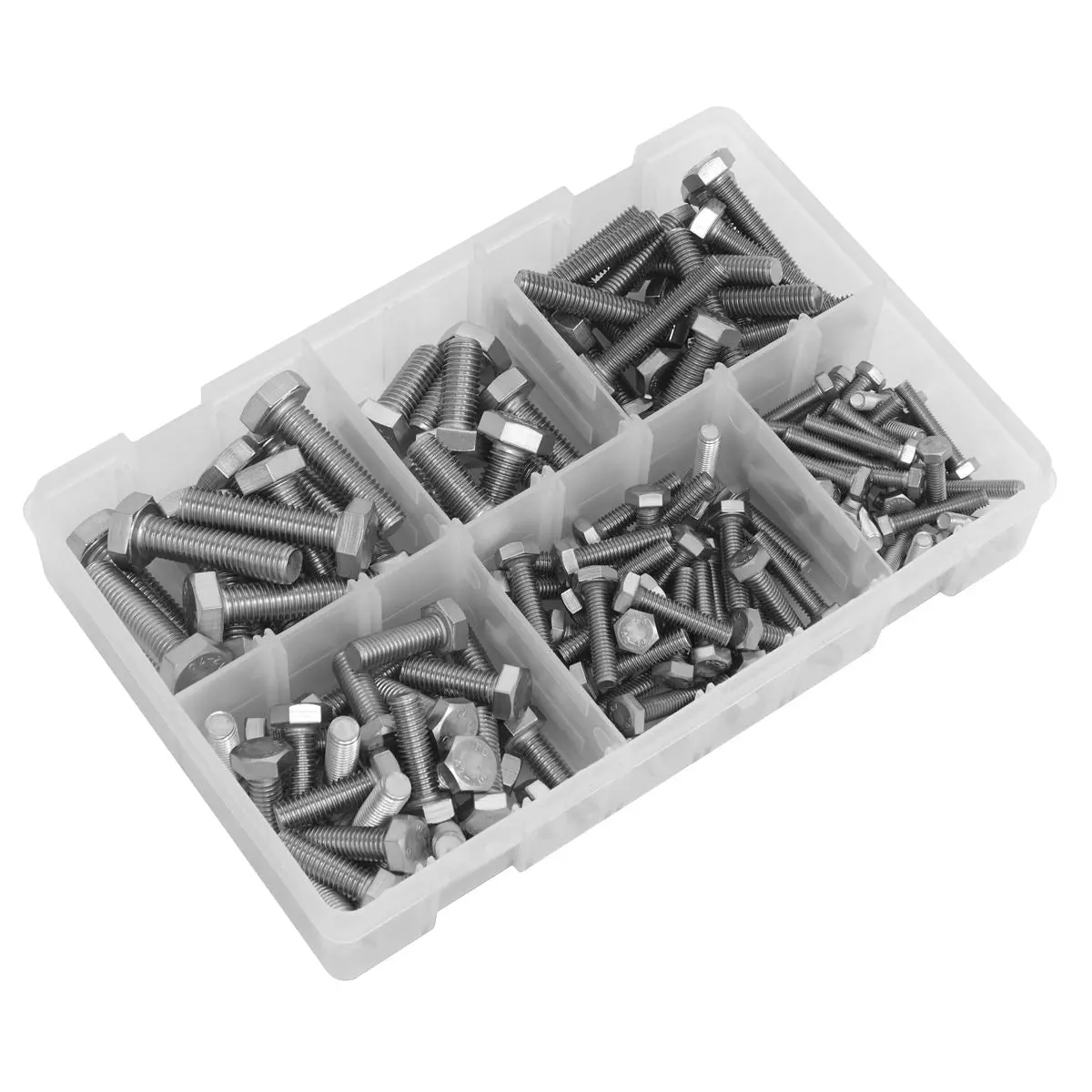 Sealey Stainless Steel Setscrew Assortment 150pc M5-M10 - Image 4