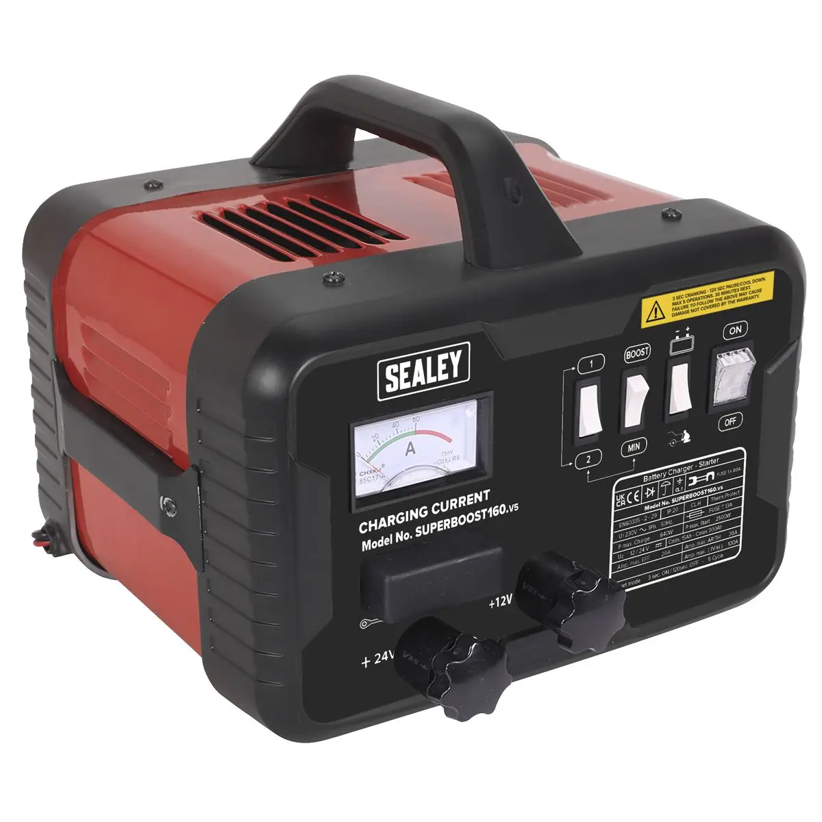 Sealey Starter/Charger 160/30Amp 12/24V 230V - Image 3