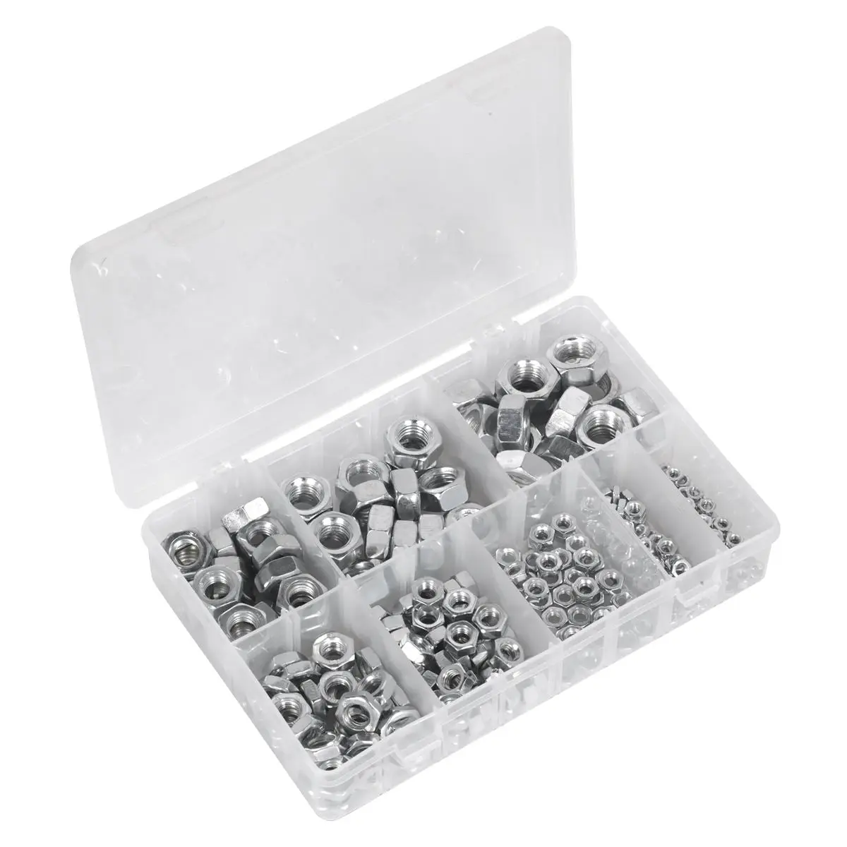 Sealey Steel Nut Assortment 255pc M4-M16 Metric