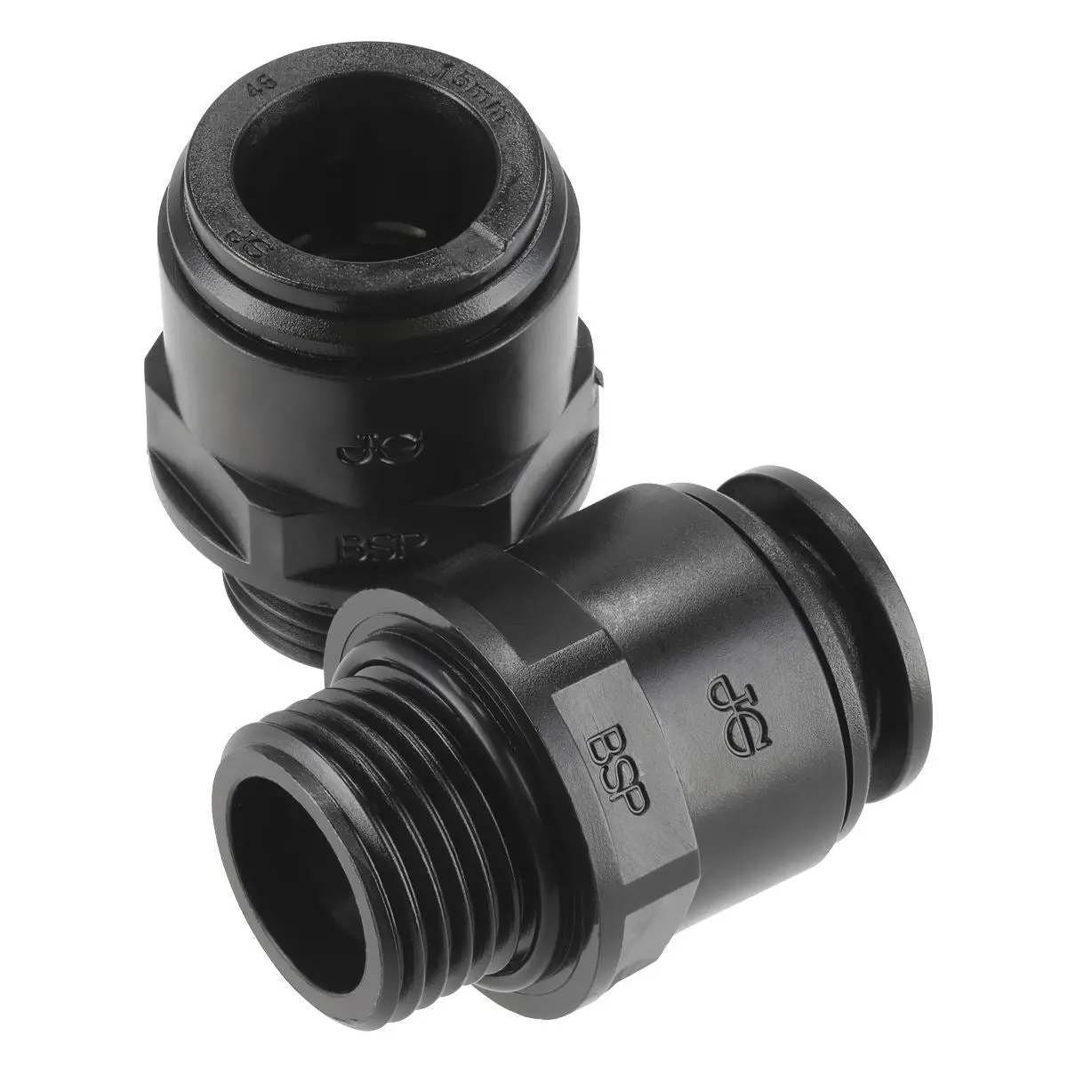 John Guest Straight Adaptor 15mm 1/2"BSP Pack of 2 (John Guest Speedfit® - PM011514E) - Image 5