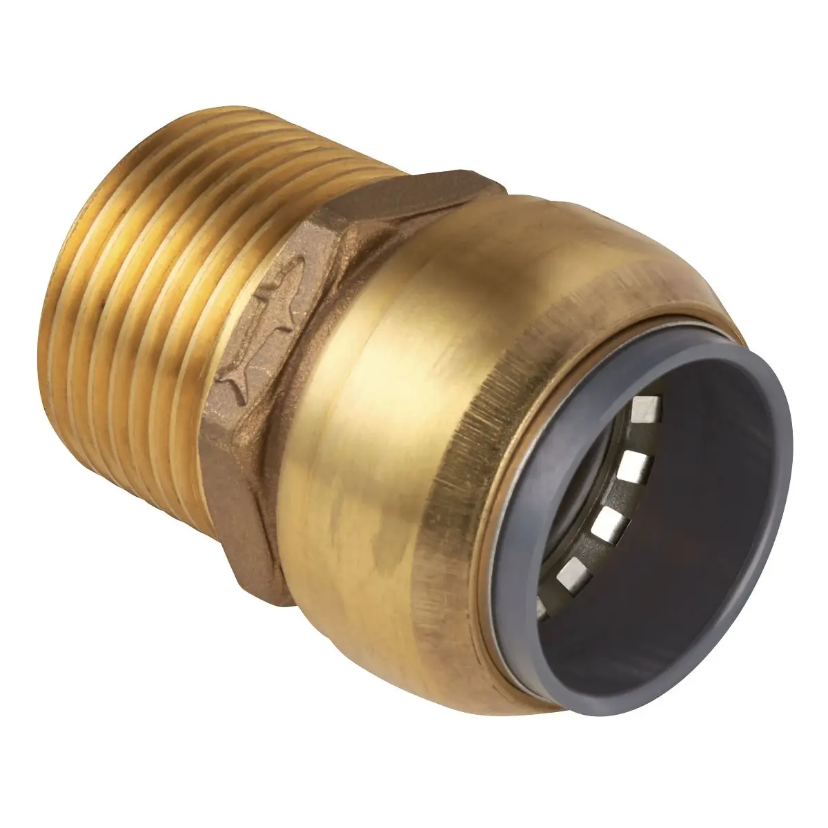 John Guest SharkBite® Straight Adaptor 22mm x 3/4"BSPT Brass - Image 3