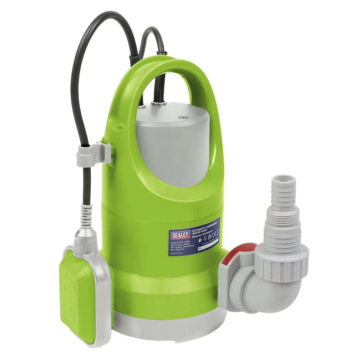 Sealey Submersible Water Pump Automatic 100L/min 230V - Image 2