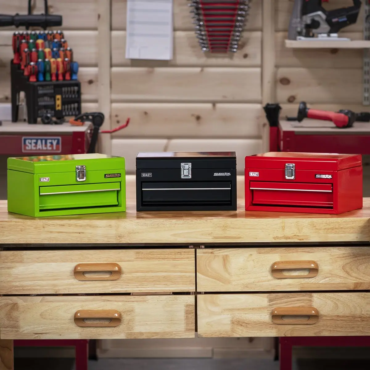Sealey Superline Pro 1 Drawer Mini Toolbox Black - Image 15