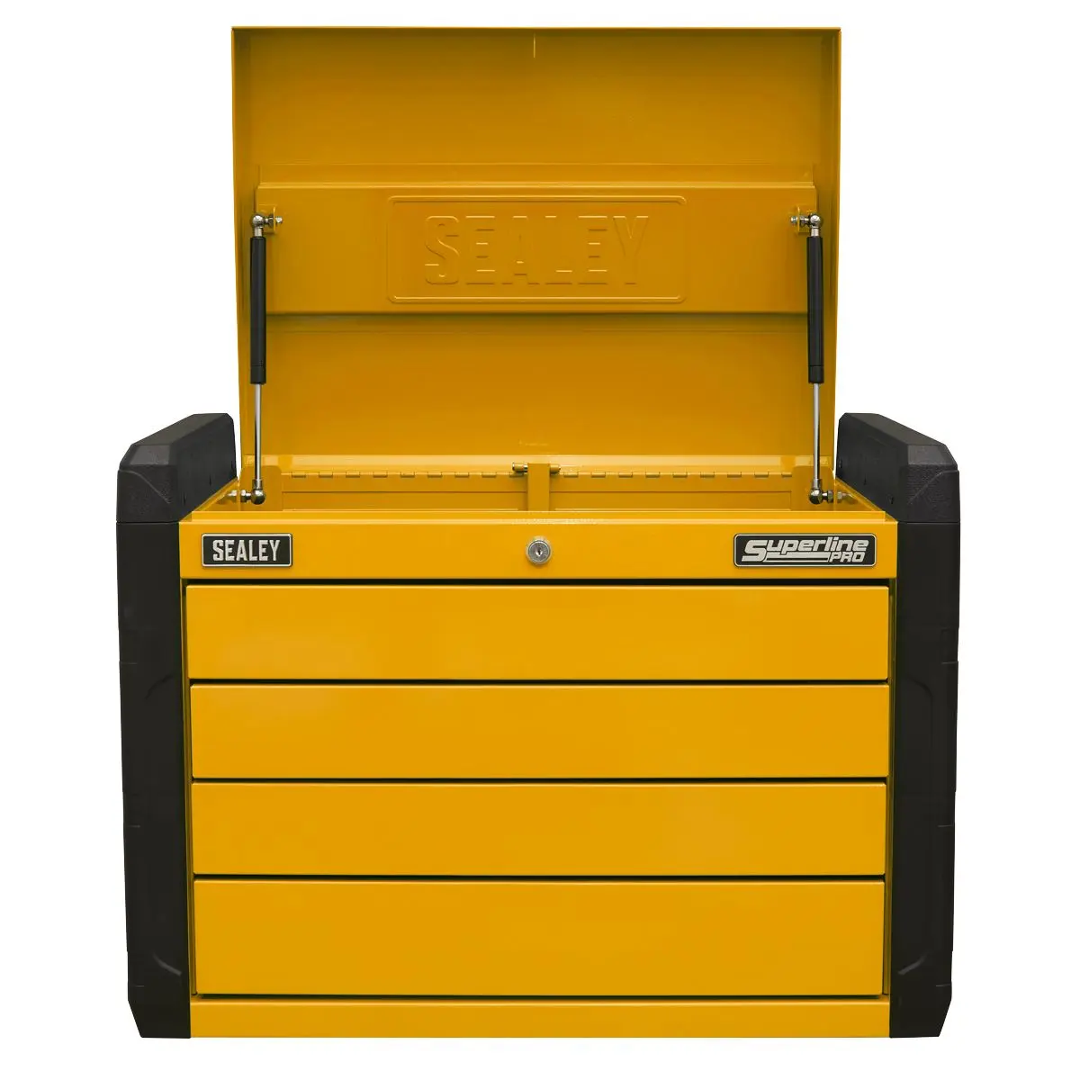 Sealey Superline Pro 4-Drawer Push-to-Open Topchest with Ball-Bearing Slides - Orange - Image 3