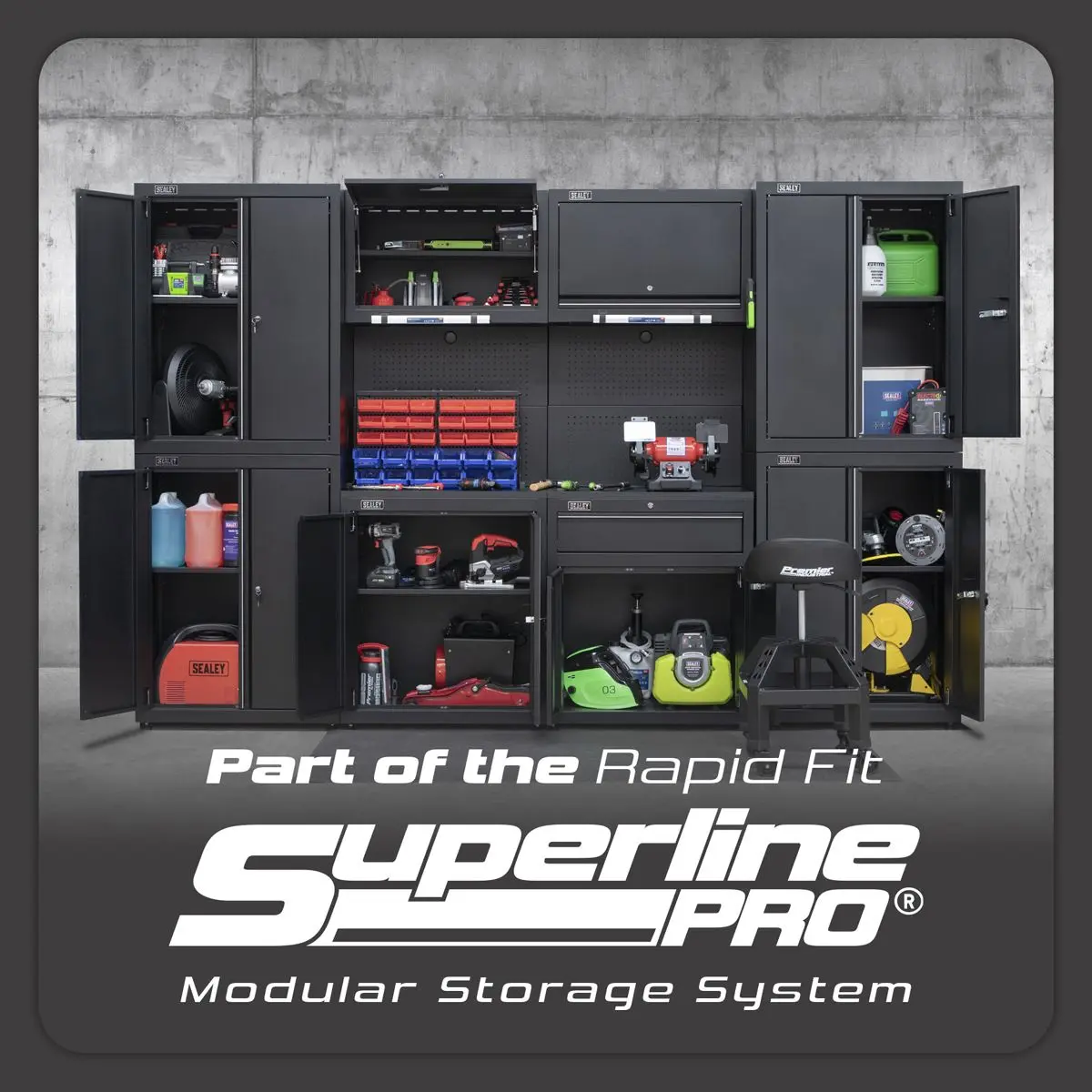 Sealey Superline Pro Rapid-Fit 3.1m Modular Garage Storage System - Image 18
