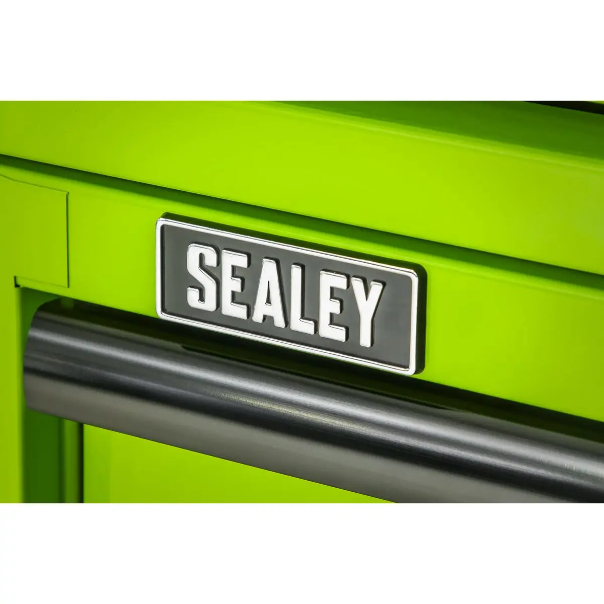 Sealey Superline Pro Mid-Box Tool Chest 2 Drawer with Ball-Bearing Slides - Green/Black - Image 2