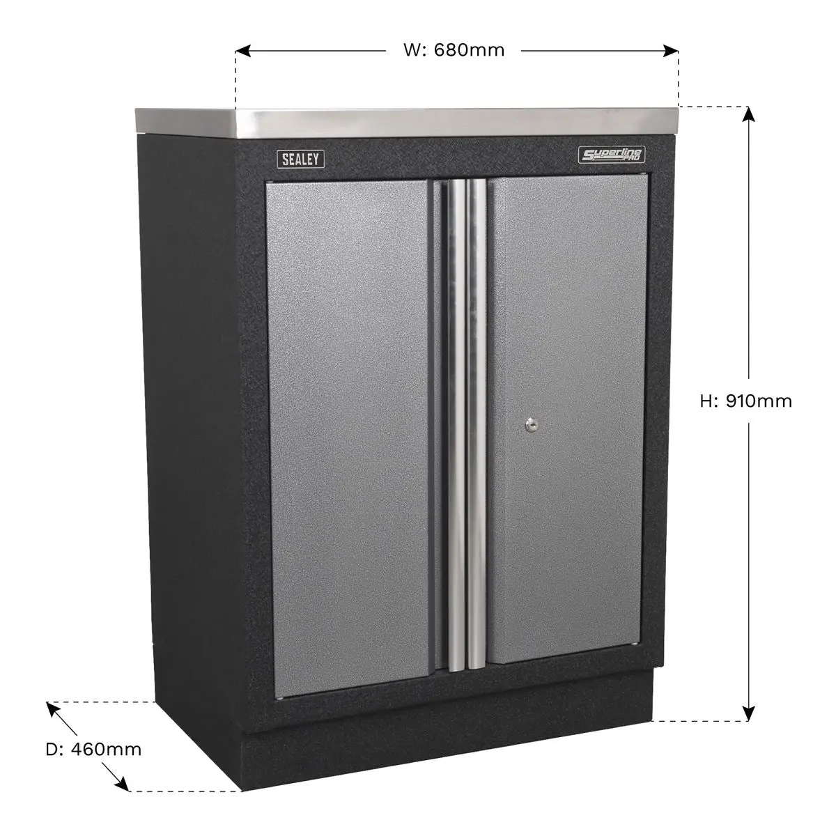 Sealey Superline Pro Modular 2 Door Floor Cabinet 680mm - Image 6
