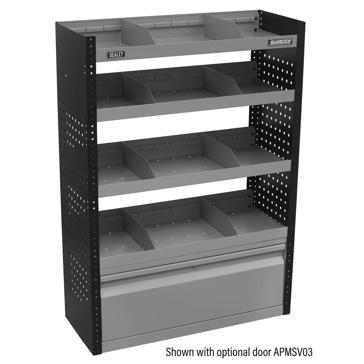 Sealey Superline Pro Modular Flat Shelf Van Storage Unit 925mm - Image 8
