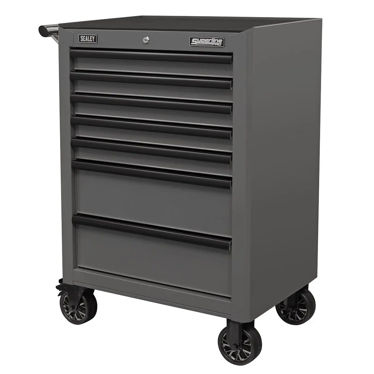 Sealey Superline Pro Rollcab 7 Drawer with Ball-Bearing Slides - Grey/Black - Image 4