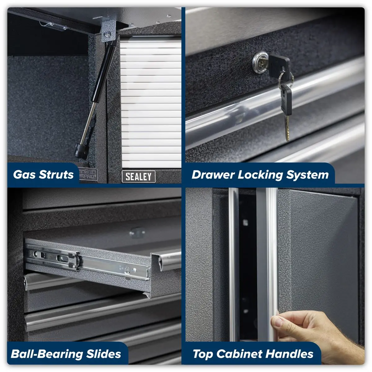 Sealey Superline Pro Superline PRO® 4.9m Storage System - Stainless Worktop - Image 18