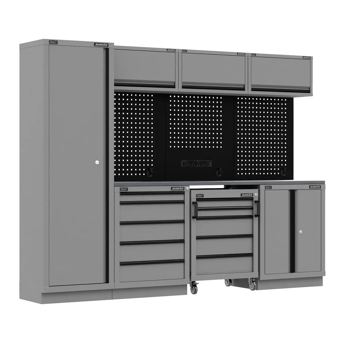 Sealey Superline Pro Superline PRO® Black Edition Storage System with Stainless Worktop 2.64m - Image 7