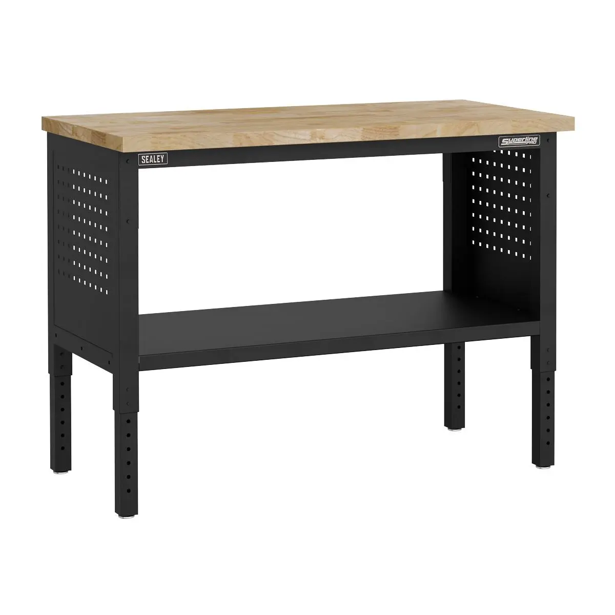 Sealey Superline Pro Superline PRO® Modular Workbench with Pegboard Back Panel Wooden Worktop 1265mm - Image 3