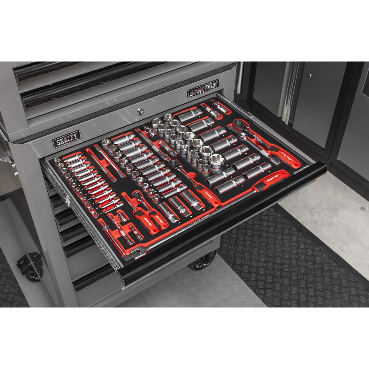 Sealey Superline Pro Superline PRO® Tool Chest Combination 14 Drawer with 446pc Tool Kit - Grey - Image 3