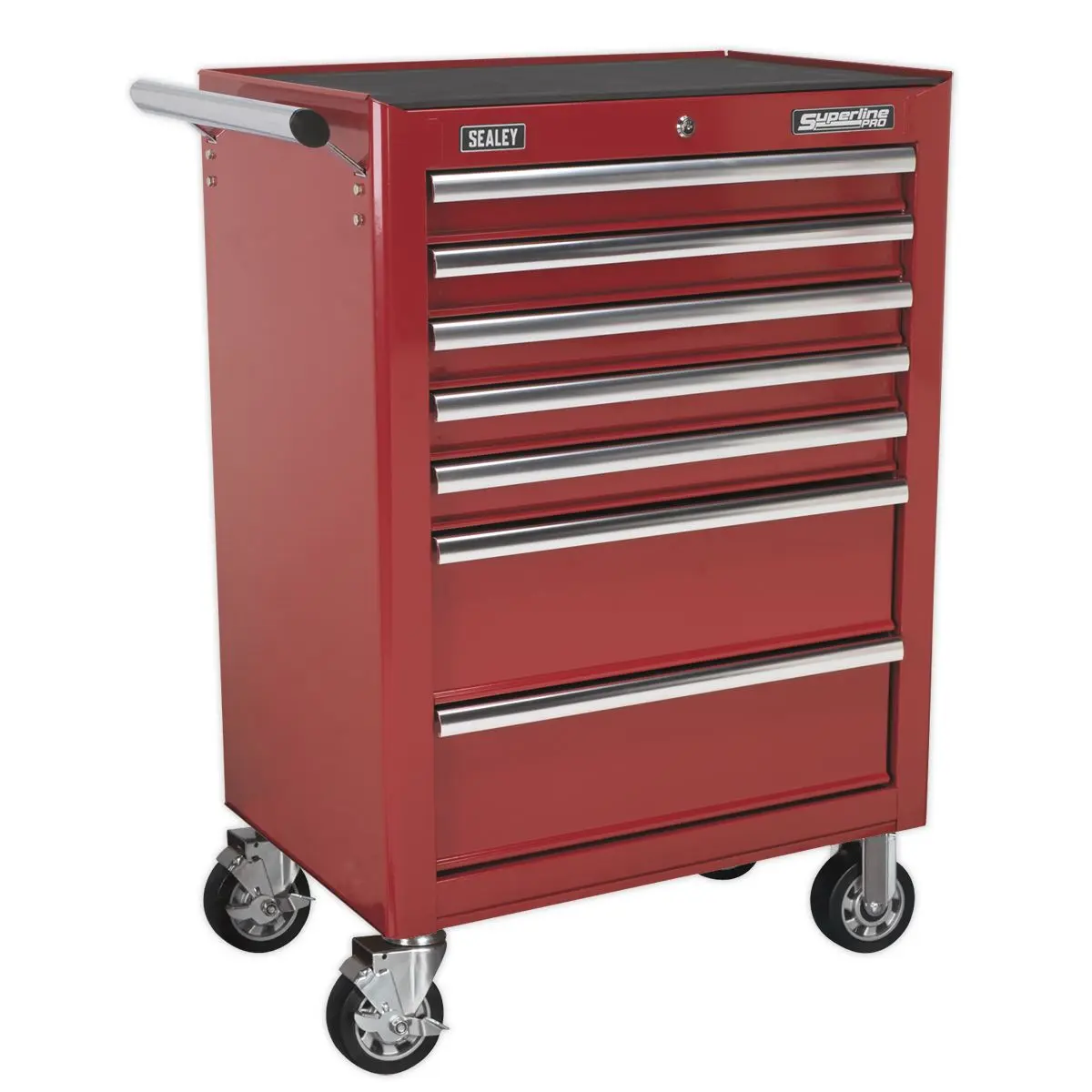 Sealey Superline Pro Tool Chest Combination 14 Drawer with Ball-Bearing Slides - Red & 446pc Tool Kit - Image 7