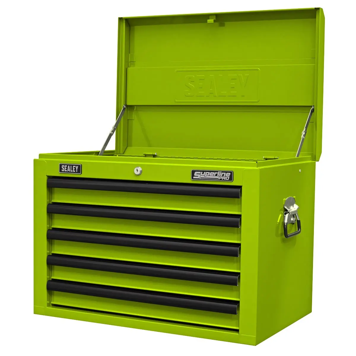Sealey Superline Pro Topchest 5 Drawer with Ball-Bearing Slides - Green/Black - Image 5