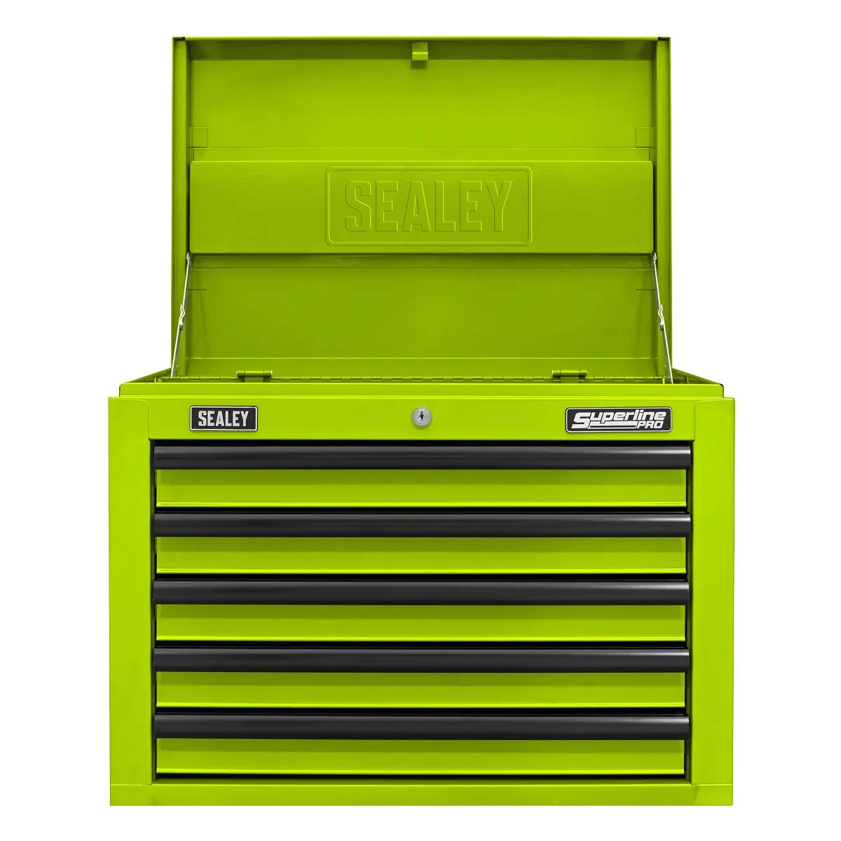 Sealey Superline Pro Topchest 5 Drawer with Ball-Bearing Slides - Green/Black - Image 6