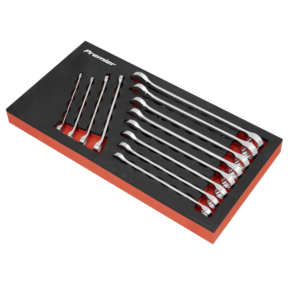 Sealey Superline Pro Topchest & Rollcab Combination 10 Drawer with Ball-Bearing Slides - Red with 148pc Tool Kit - Image 5