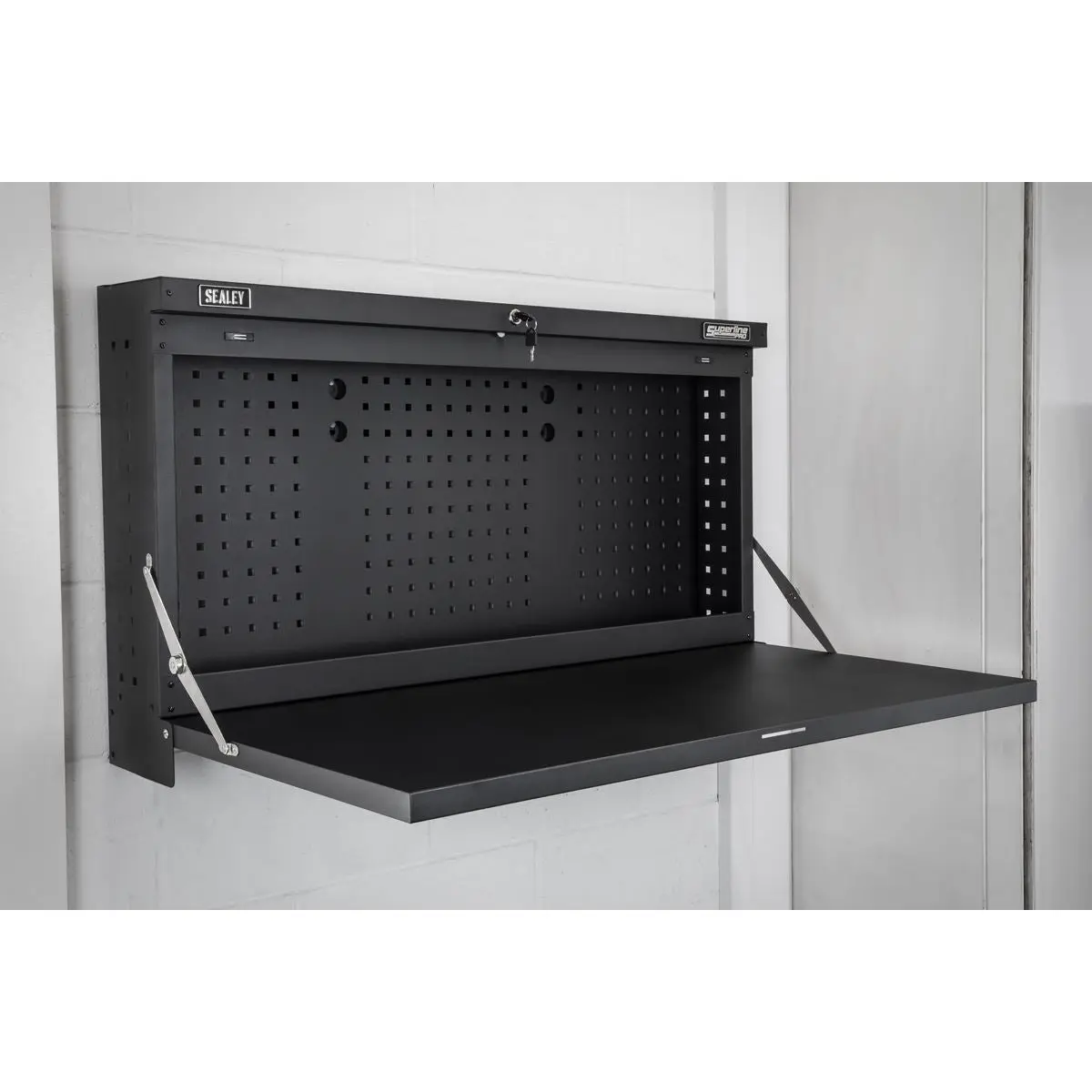 Sealey Superline Pro Wall Mounted Foldable Workbench 1100mm - Image 3
