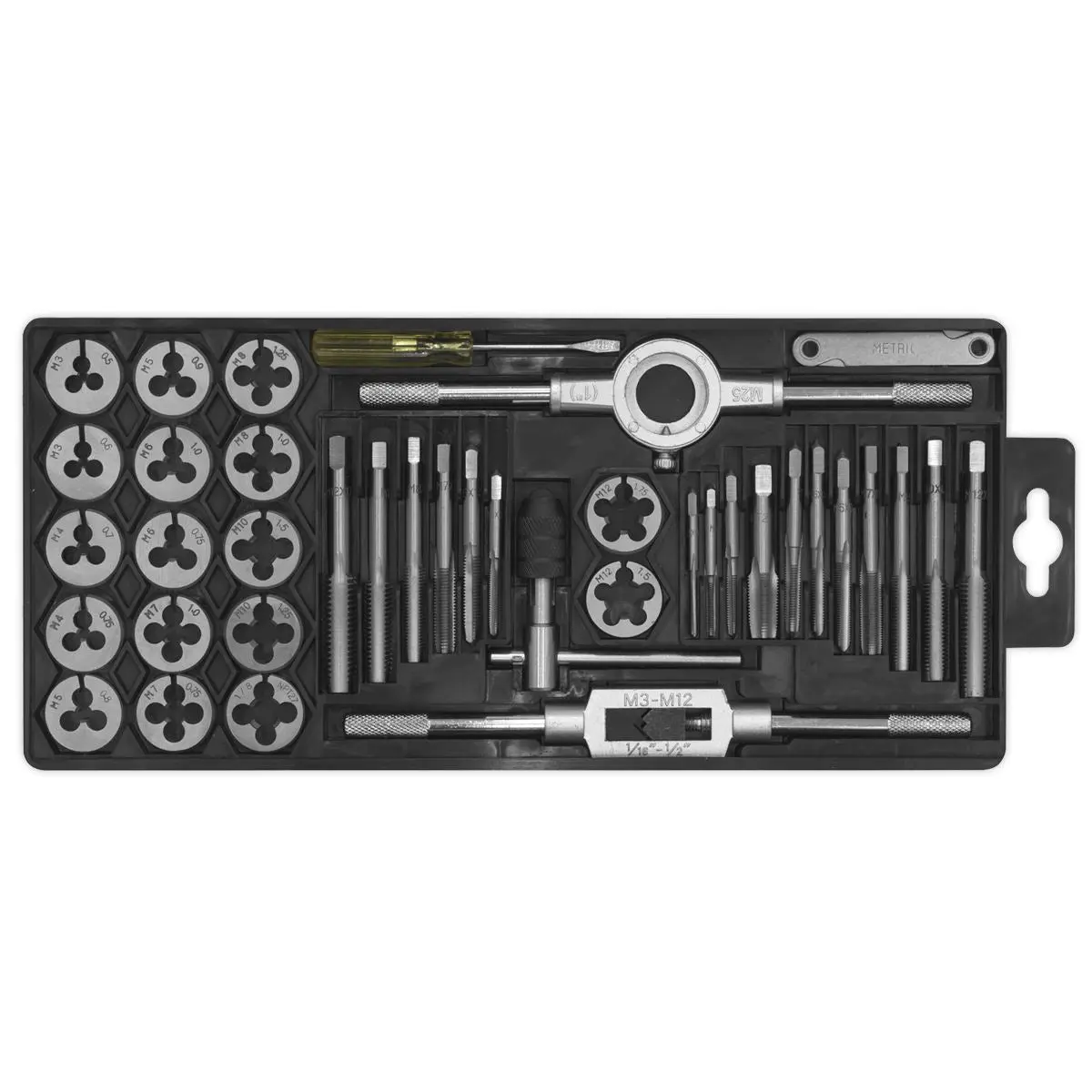 Sealey Tap & Die Set 40pc Split Dies - Metric - Image 3