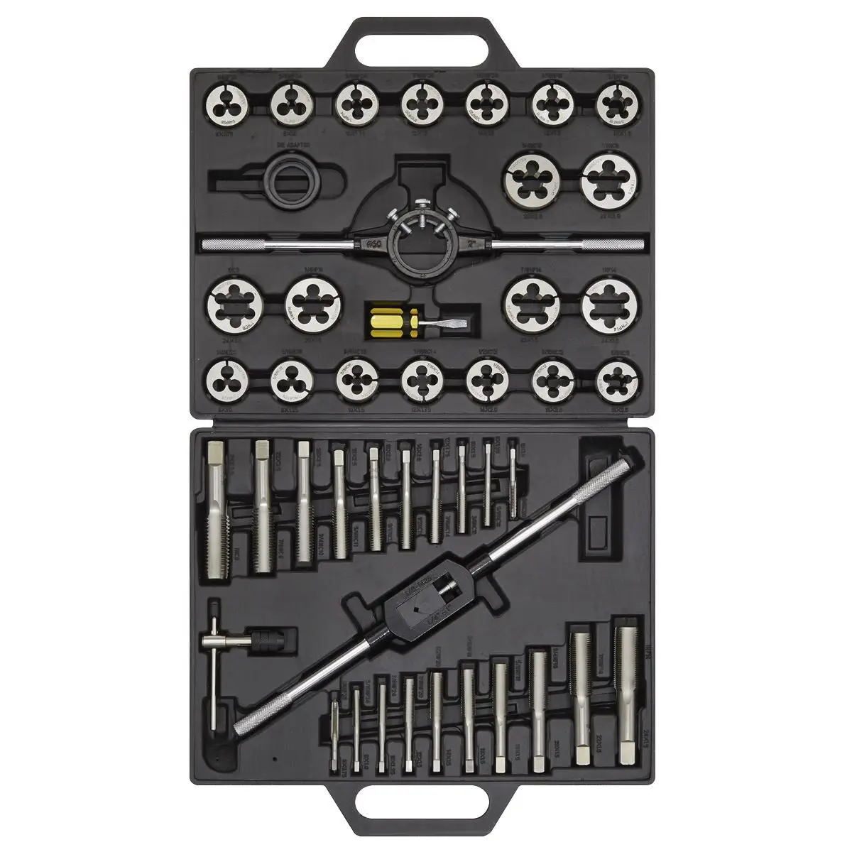 Sealey Tap & Die Set 45pc Split Dies Imperial - Image 2
