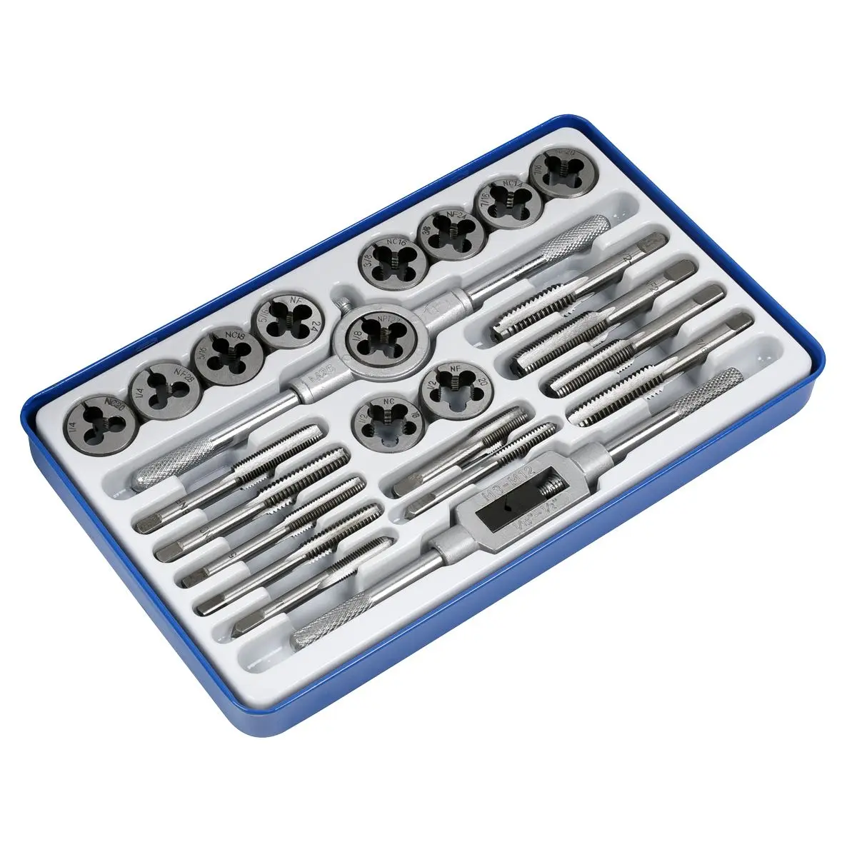Sealey Tap & Split Die Set Imperial 24pc - Image 2