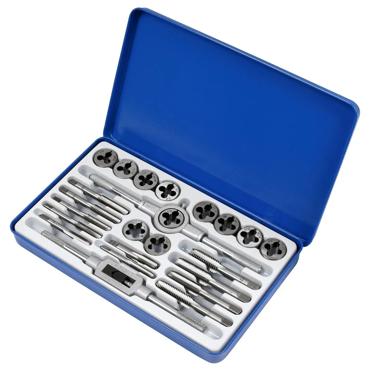 Sealey Tap & Split Die Set Imperial 24pc - Image 3