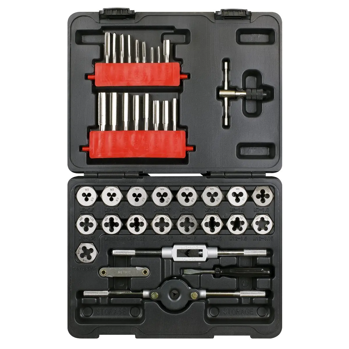 Sealey Tap & Hex Die Set 39pc - Metric - Image 2