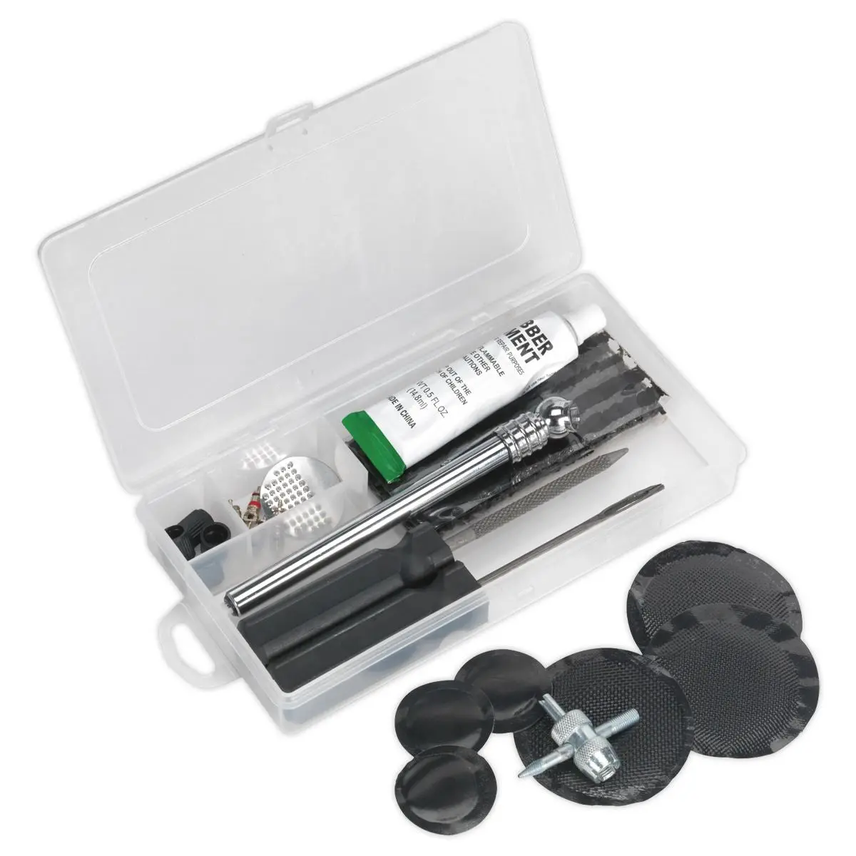 Sealey Temporary Puncture Repair & Service Kit - Image 2
