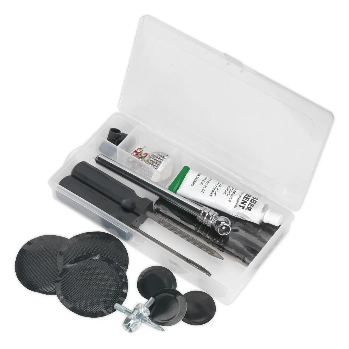 Sealey Temporary Puncture Repair & Service Kit - Image 3