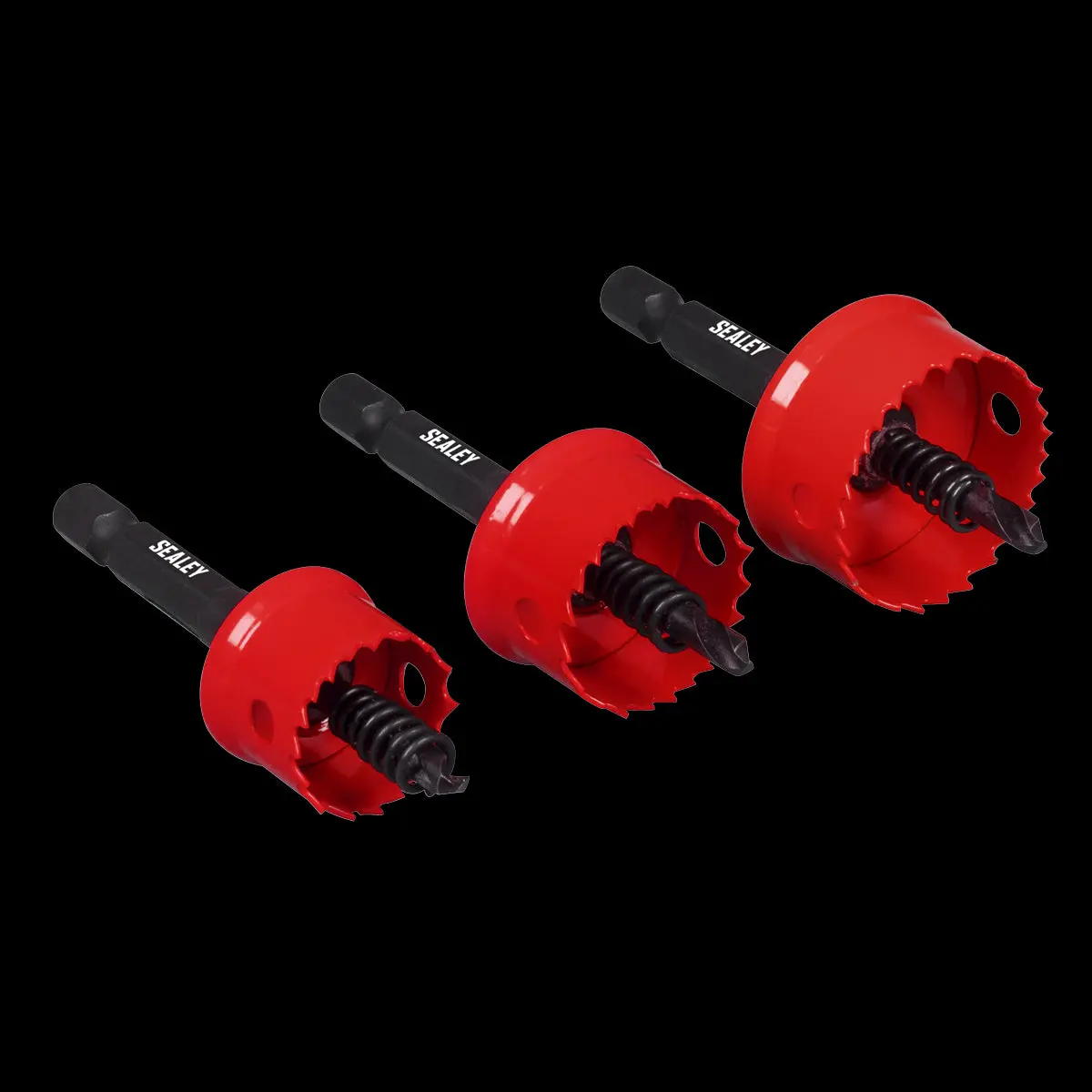 Sealey Thin Wall Hole Saw Set 3pc - Image 2