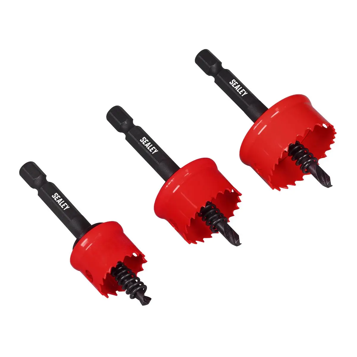 Sealey Thin Wall Hole Saw Set 3pc - Image 4