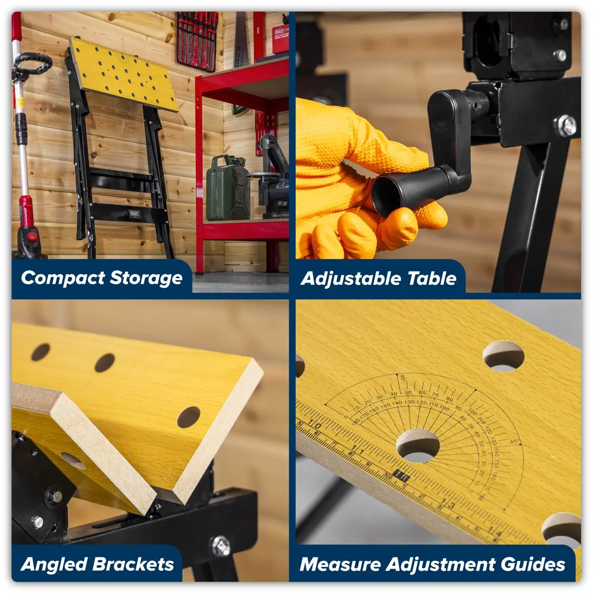 Sealey Tilt & Clamp Folding Workbench - Image 8