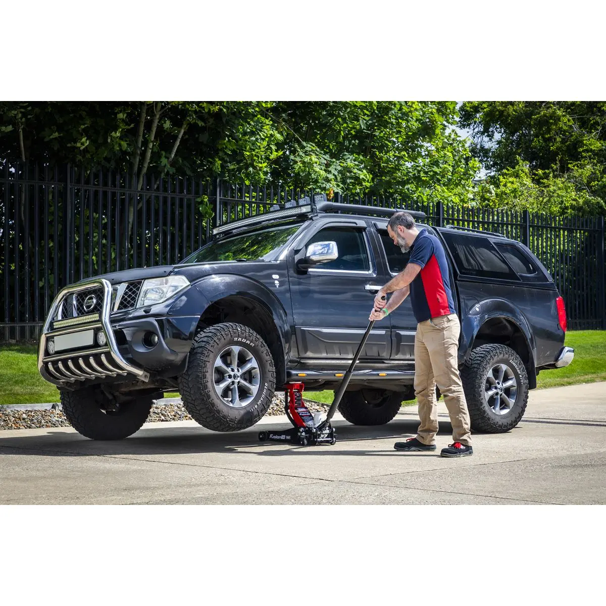 Sealey Low Profile High Lift Trolley Jack with Rocket Lift 2/3 Tonne - Image 20