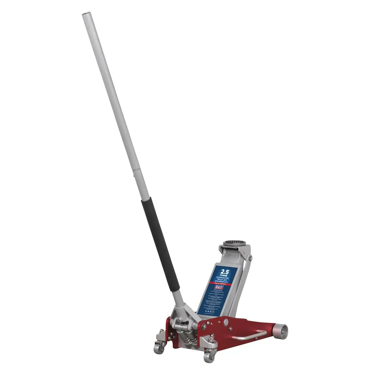 Sealey Aluminium/Steel Trolley Jack with Rocket Lift 2.5 Tonne - Image 2