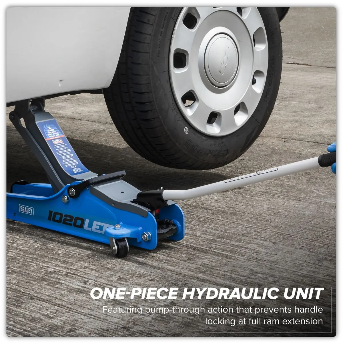 Sealey Low Profile Short Chassis Trolley Jack 2 Tonne - Blue - Image 16