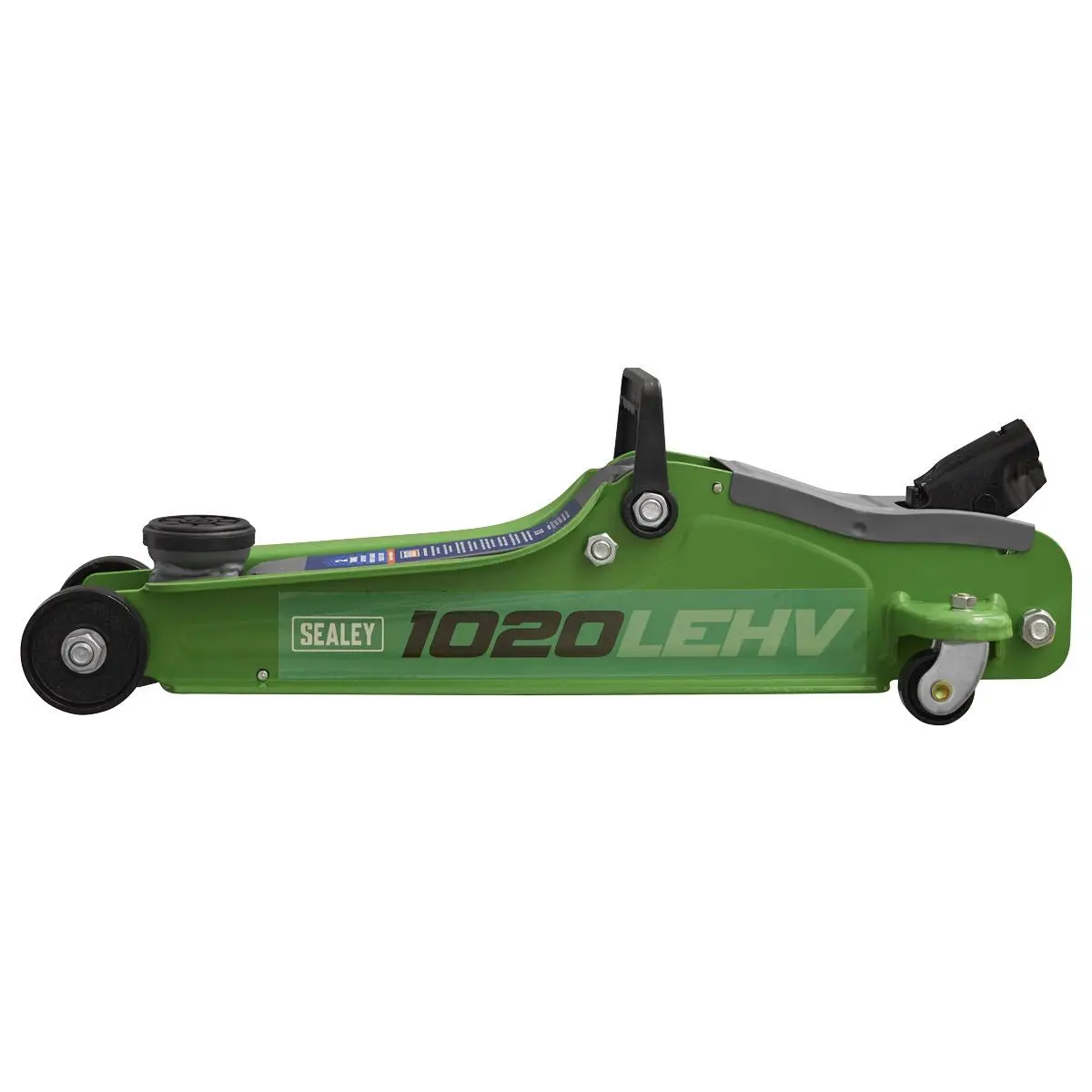 Sealey Trolley Jack 2tonne Low Entry Short Chassis - Hi-Vis Green - Image 6