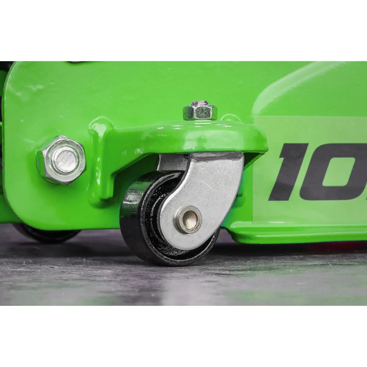 Sealey Trolley Jack 2tonne Low Entry Short Chassis - Hi-Vis Green - Image 8