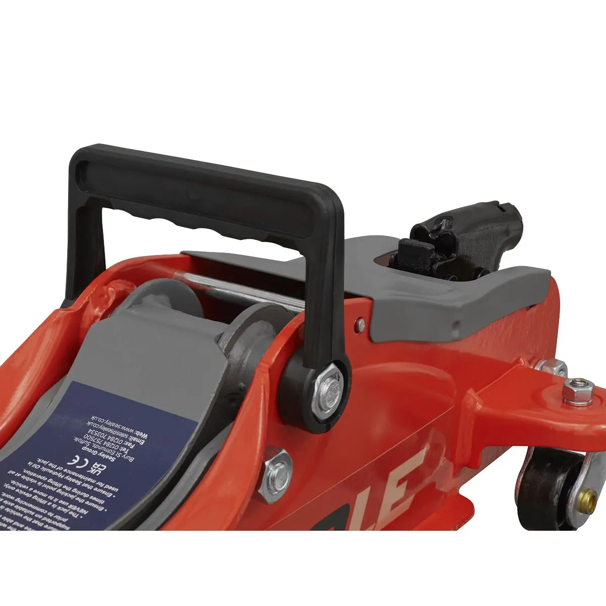 Sealey Trolley Jack 2tonne Low Entry Short Chassis - Red - Image 7