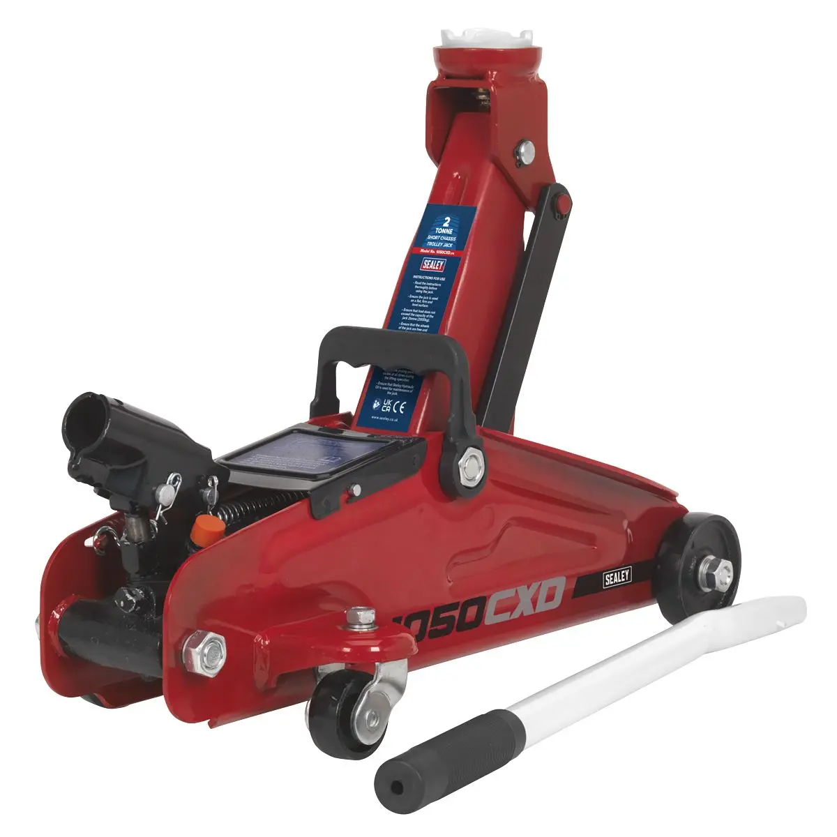 Sealey Short Chassis Trolley Jack with Storage Case 2 Tonne - Image 10