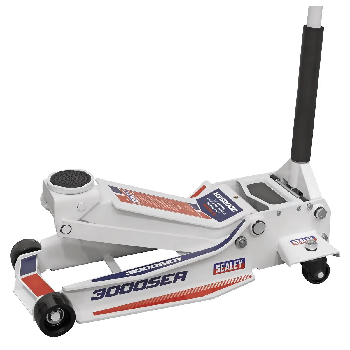 Sealey Low Profile Long Reach Trolley Jack with Rocket Lift 3 Tonne - Image 6