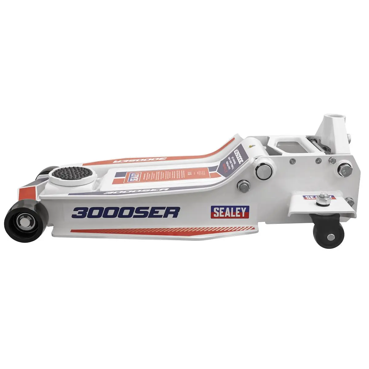 Sealey Low Profile Long Reach Trolley Jack with Rocket Lift 3 Tonne - Image 7