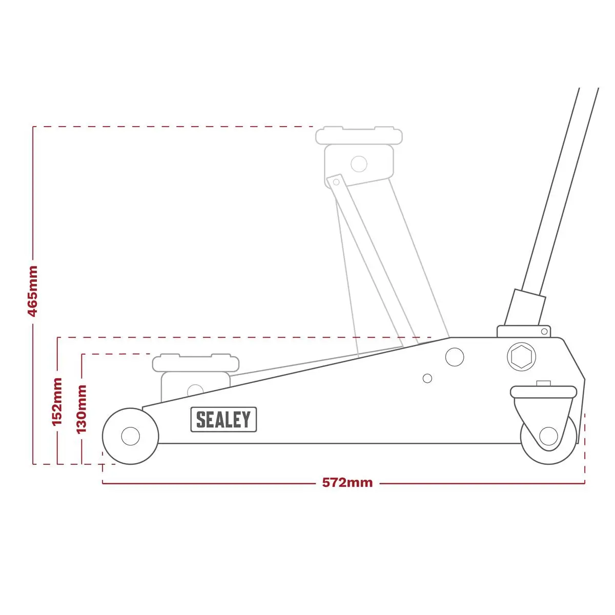 Sealey Trolley Jack Combo 3 Tonne - Image 13