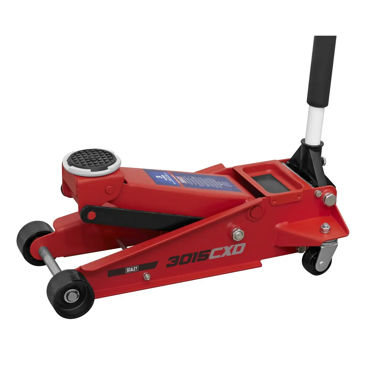 Sealey Trolley Jack with Super Rocket Lift 3 Tonne - Image 7
