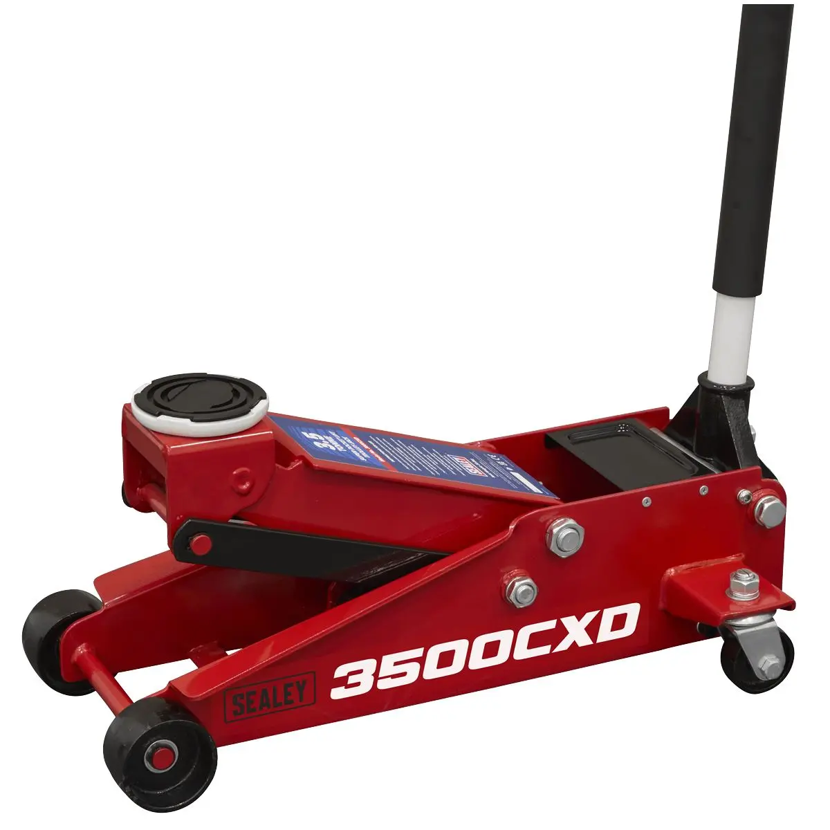 Sealey Trolley Jack with Super Rocket Lift 3.5 Tonne - Image 4