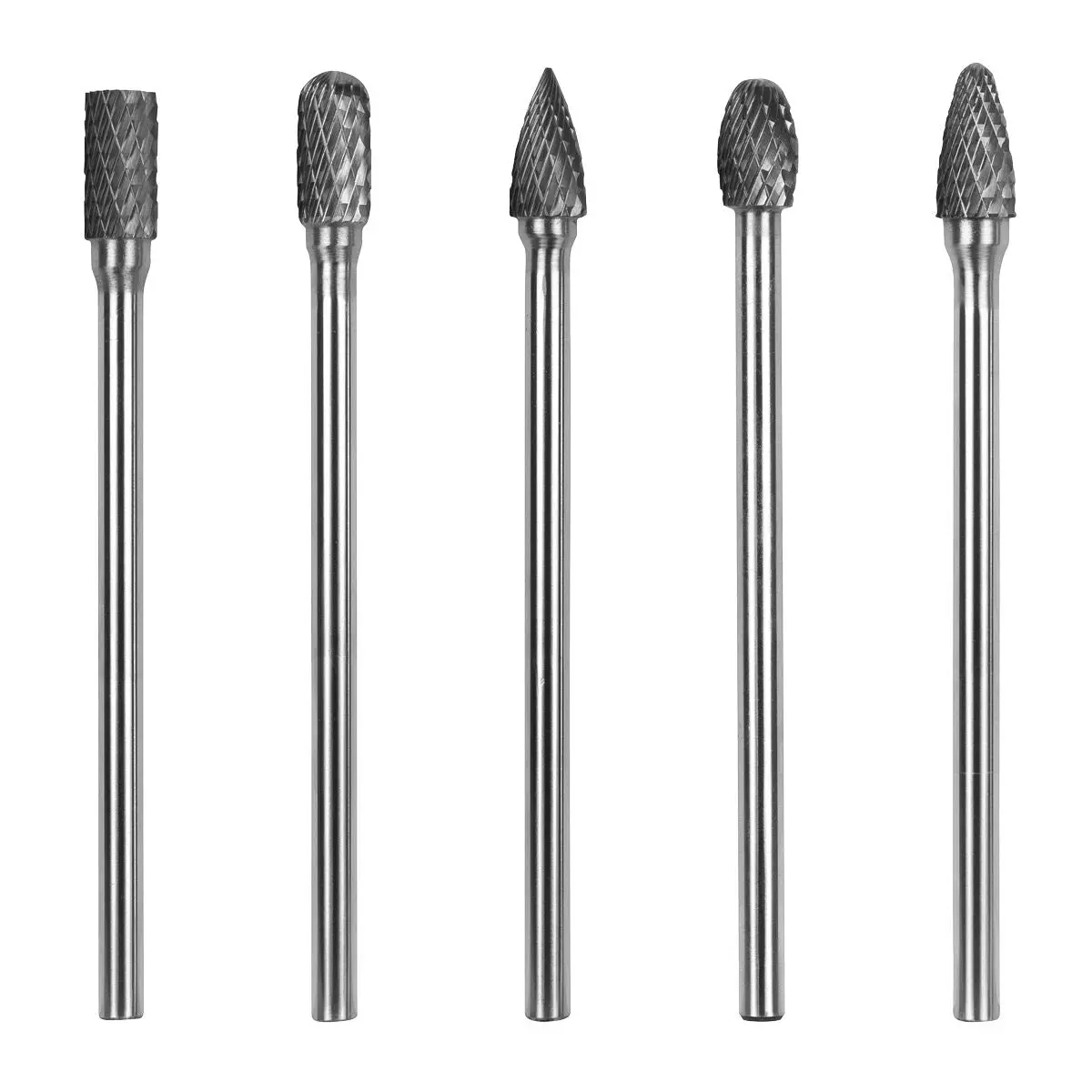 Sealey Tungsten Carbide Rotary Burr Set Extra-Long 5pc - Image 5