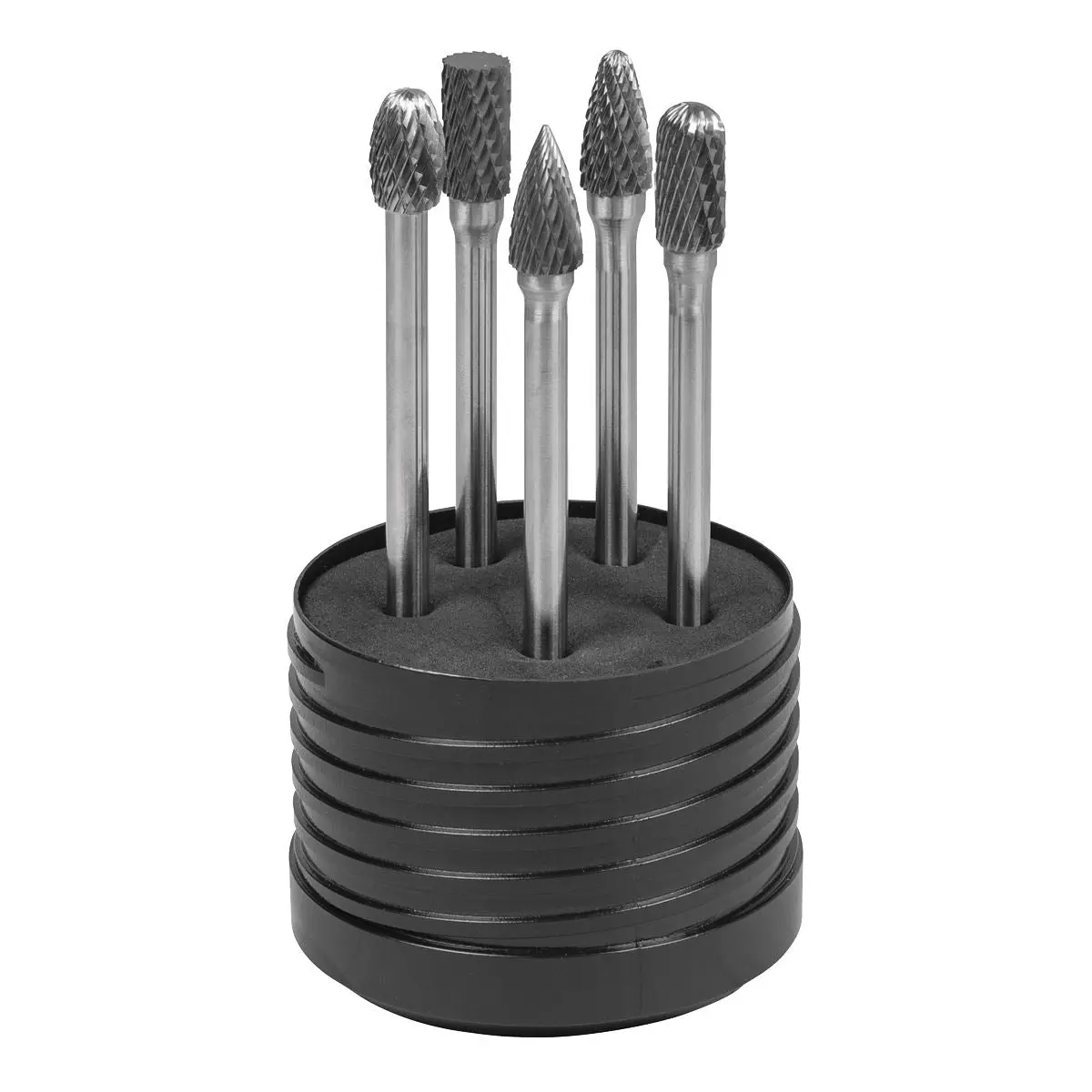 Sealey Tungsten Carbide Rotary Burr Set Extra-Long 5pc - Image 6