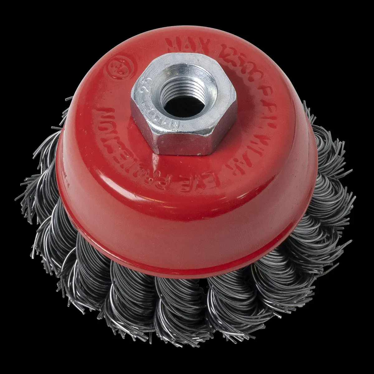 Sealey 65mm Twist Knot Wire Cup Brush M10 x 1.25mm